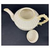 Belleek Limpet Teapot, Cups and Saucers & Belleek Lotus Cream and Sugar Set