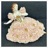 Antique Wave Crest Trinket Dish, Vintage Vanity Mirror, Figurines, Trinket Box and More