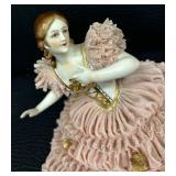 Antique Wave Crest Trinket Dish, Vintage Vanity Mirror, Figurines, Trinket Box and More