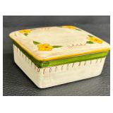 Two Vintage Stangl Pottery Terra Rose Cigarette / Trinket Boxes