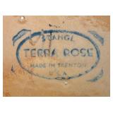 Two Vintage Stangl Pottery Terra Rose Cigarette / Trinket Boxes