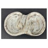 Vintage Stangl Pottery Colonial Silver Dish and Three Vintage Stangl Art Pottery Duck Figurines