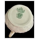 Vintage Belleek Lotus Small Creamers and Sugar Bowl & Vintage Belleek Aberdeen Cream and Sugar Set