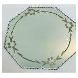 Elegant Vintage Etched Mirror and Two Petite Circular Vanity Mirrors