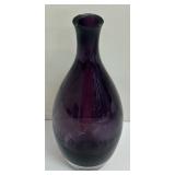 Stunning Tarnow Thick Art Glass Amethyst Vase