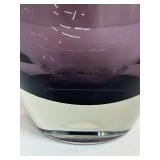 Stunning Tarnow Thick Art Glass Amethyst Vase