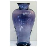 Beautiful Large Purple Art Glass Vase