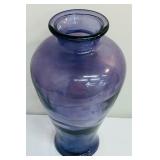 Beautiful Large Purple Art Glass Vase