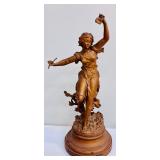 Antique Style Spelter Sculpture