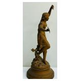 Antique Style Spelter Sculpture