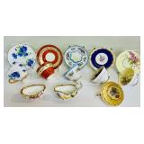 Vintage Teacups and Saucers including Paragon, Hammersley "Blue Cornflower" and More!
