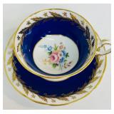 Vintage Teacups and Saucers including Paragon, Hammersley "Blue Cornflower" and More!