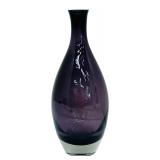 Stunning Tarnow Thick Art Glass Amethyst Vase