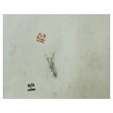 Antique Limoges P&B 12" Plate, Antique Victorian Bohemian Hand Painted Enamel Violet Flower Satin Uranium Glass Vase and Victorian White/Pink Bristol Glass