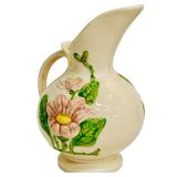 Vintage Wildflower Blue and Pink Hull Ewer and Vintage Hull Magnolia Ewer and Collector