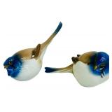 Vintage Bing & Grøndahl Denmark Titmouse Bird #1633 & Vintage Bing & Grøndahl Denmark Titmouse Bird #1635