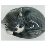 Royal Copenhagen Denmark Gray Tabby Sleeping 422