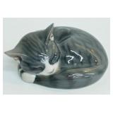 Royal Copenhagen Denmark Gray Tabby Sleeping 422