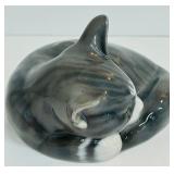 Royal Copenhagen Denmark Gray Tabby Sleeping 422