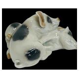 Vintage Royal Copenhagen Pair of Sleeping Pigs #683