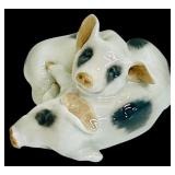 Vintage Royal Copenhagen Pair of Sleeping Pigs #683