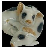 Vintage Royal Copenhagen Pair of Sleeping Pigs #683