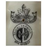 Two Vintage Belleek Seahorse Vases Third Black Mark