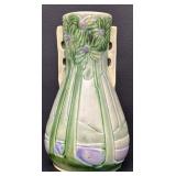 Beautiful Antique Roseville Art Pottery Vista Forest Vase - Circa 1920