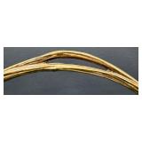 Beautiful Antique Roseville Art Pottery Green Bushberry Basket - Circa 1940