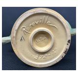 Beautiful Antique Roseville Art Pottery Green Bushberry Basket - Circa 1940