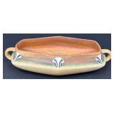 Antique Roseville Art Pottery Montacello Art Deco Console Bowl - Circa 1930