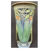 Beautiful Antique Roseville Art Pottery Green Baneda Pattern - Circa 1930