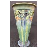 Beautiful Antique Roseville Art Pottery Green Baneda Pattern - Circa 1930