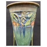 Beautiful Antique Roseville Art Pottery Green Baneda Pattern - Circa 1930