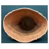 Antique Roseville Art Pottery Teasel Salmon / Rust Vase - 886-9