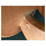 Antique Roseville Art Pottery Teasel Salmon / Rust Vase - 886-9