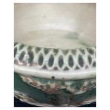 Antique Roseville Art Pottery Donatello Shallow Jardiniere Cherub Planter