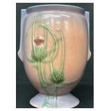 Antique Roseville Art Pottery Futura Thistle Mauve  / Violet Vase - Circa 1930