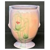 Antique Roseville Art Pottery Futura Thistle Mauve  / Violet Vase - Circa 1930