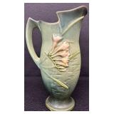 Beautiful Antique Roseville Art Pottery Freesia Pitcher 20-10" - Circa 1940