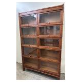 Stunning Antique Globe Wernicke Stepback 5 Stack Bookcase