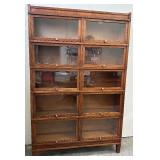 Stunning Antique Globe Wernicke Stepback 5 Stack Bookcase