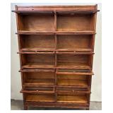 Stunning Antique Globe Wernicke Stepback 5 Stack Bookcase