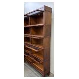 Stunning Antique Globe Wernicke Stepback 5 Stack Bookcase