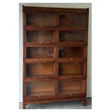Stunning Antique Globe Wernicke Stepback 5 Stack Bookcase