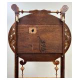 Antique Hall Tree with Mirror