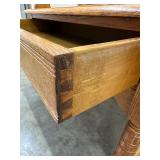 Antique Hall Tree with Mirror