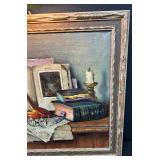 Framed Original Oil on Canvas Still Life Painting by JANOS CZENE APATFALVI