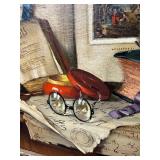 Framed Original Oil on Canvas Still Life Painting by JANOS CZENE APATFALVI