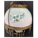 Vintage Hanging Kerosene Lamp / Vintage Hanging Globe Lamp